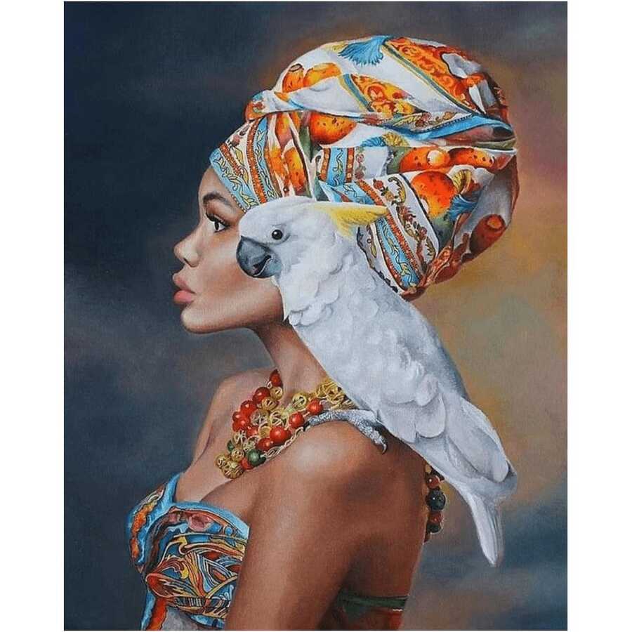 Afrikalı Güzel 12 Sayılarla Boyama Seti