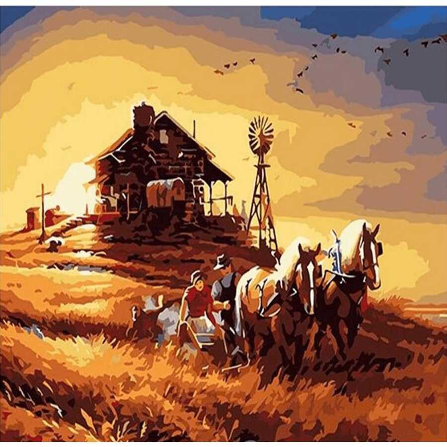 Başak Tarlası Sayılarla Boyama Seti