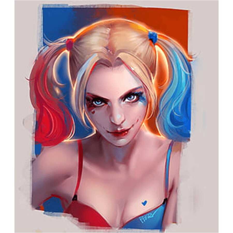 Harley Quinn Sayılarla Boyama Seti