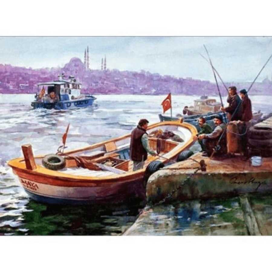 İstanbul ve Kayıklar Sayılarla Boyama Seti