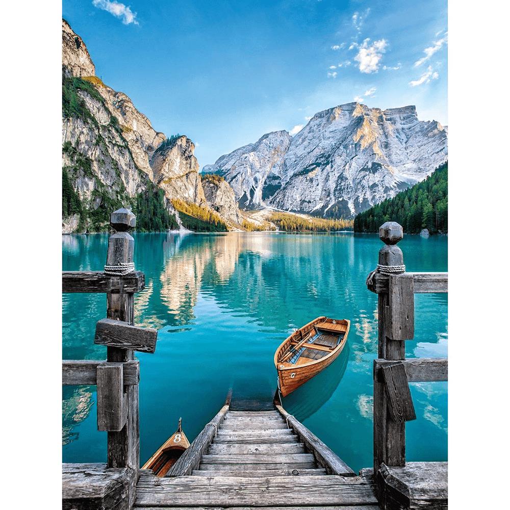 İtalya Braies (Prags) Gölü Sayılarla Boyama Seti