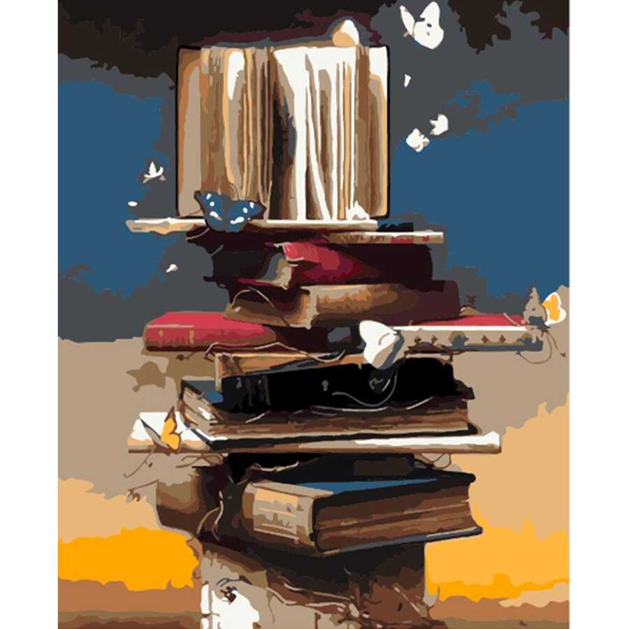 Kitap Kulesi Sayılarla Boyama Seti