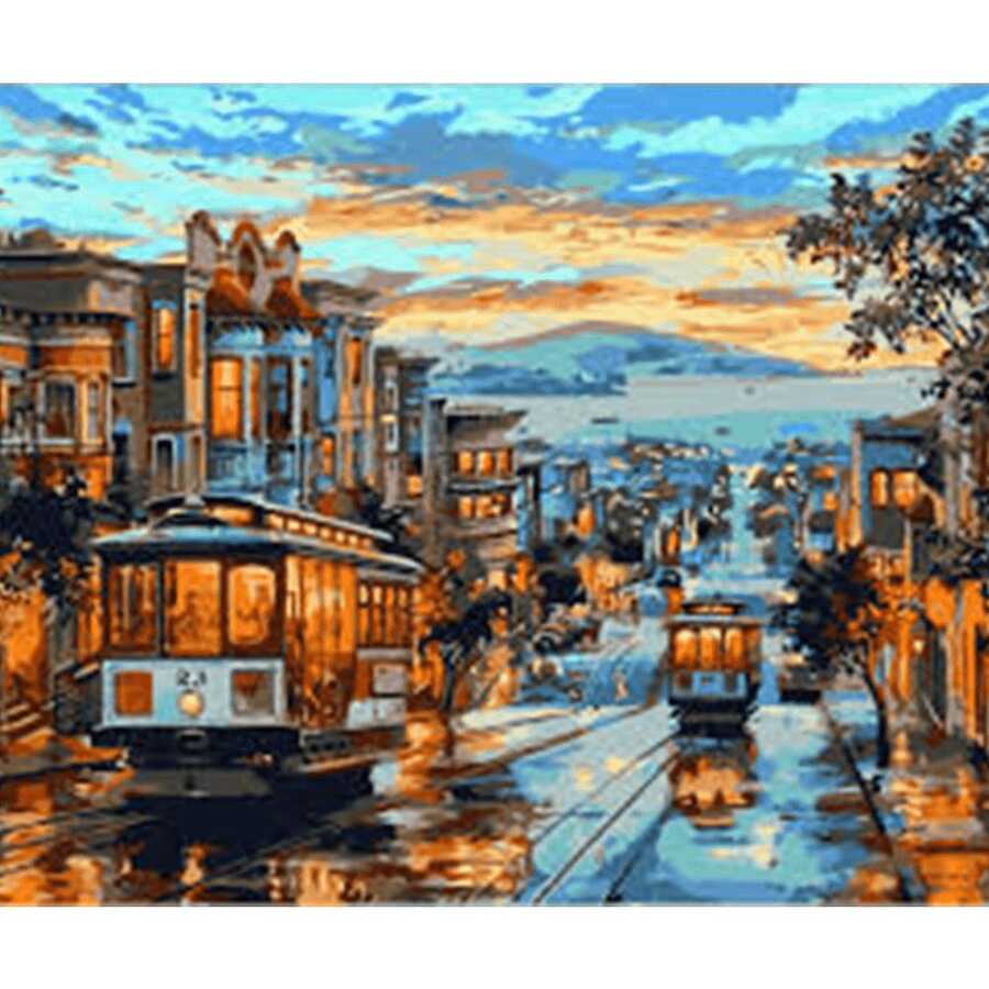 Tramvay Sayılarla Boyama Seti