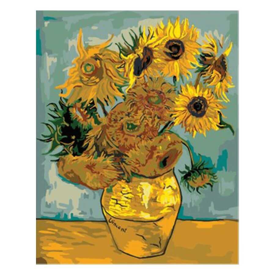 Van Gogh Ayçiçekleri Sayılarla Boyama Seti