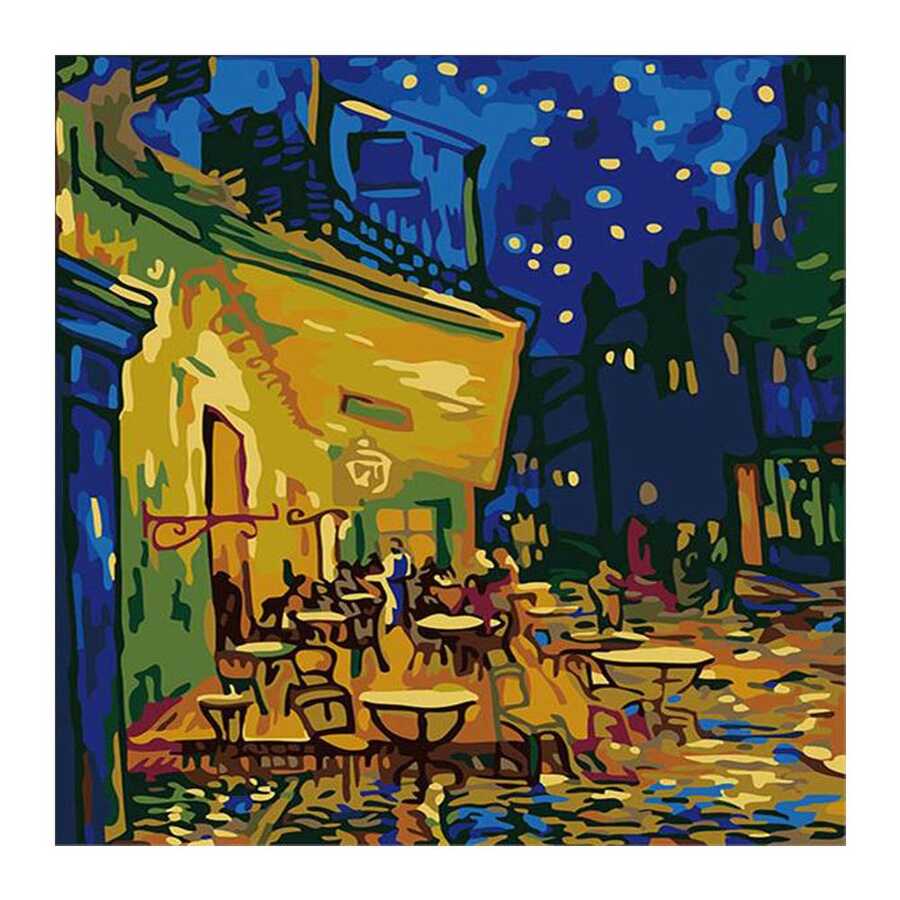 Van Gogh Teras Kafe Sayılarla Boyama Seti