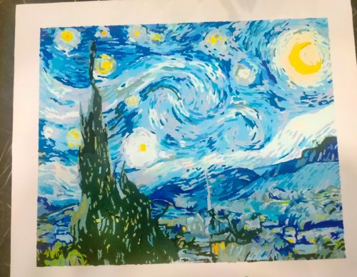 Van Gogh Yıldızlı Geceler Sayılarla Boyama Seti photo review