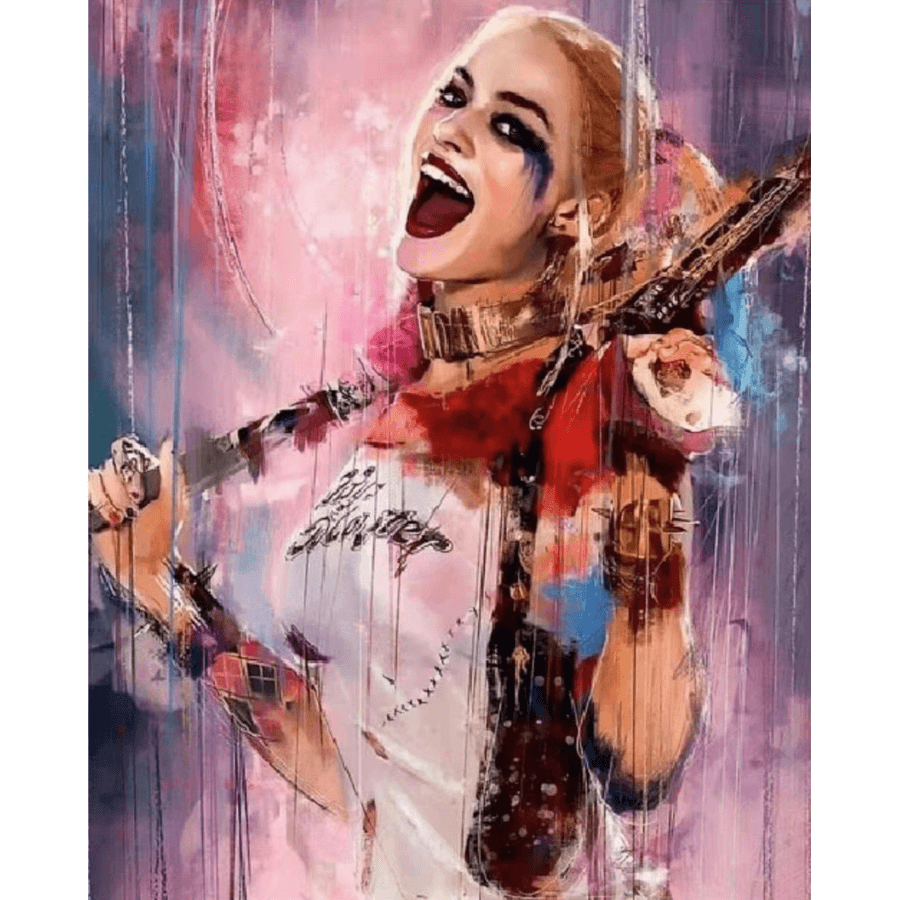 Neşeli Harley Quinn Sayılarla Boyama Seti