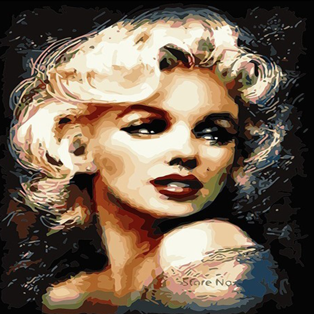 Marilyn Monreo Sayılarla Boyama Seti
