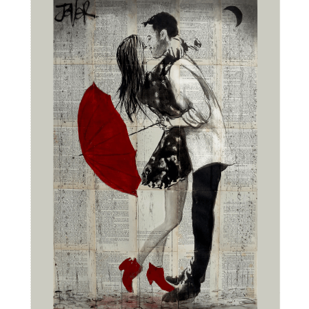 Romantik Şemsiye Anısı 5 Sayılarla Boyama Seti
