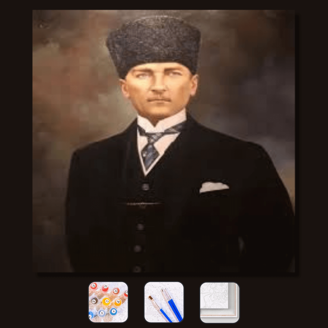 Ulu Önder Atatürk 2 Sayılarla Boyama Seti