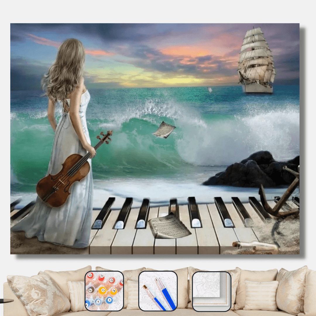 Fırtınalı Müzik Sayılarla Boyama Seti
