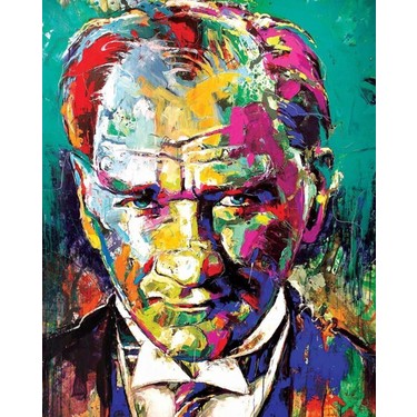 Renkli Atatürk Sayılarla Boyama Seti