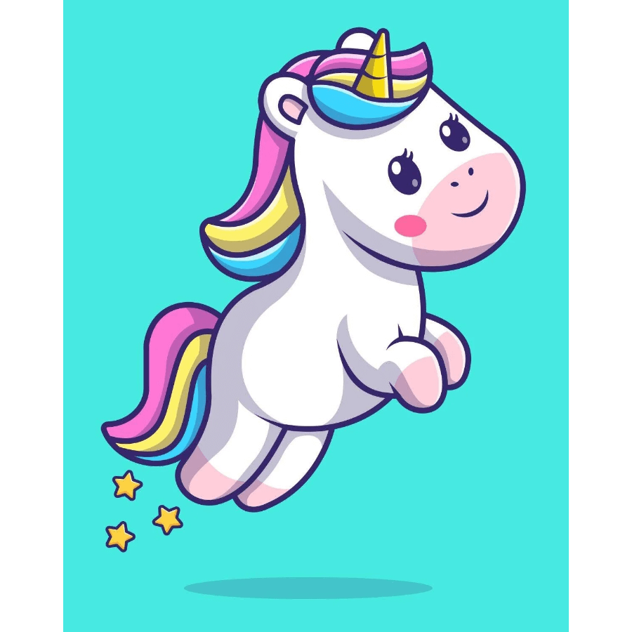 Unicorn 2 Sayılarla  Boyama Seti