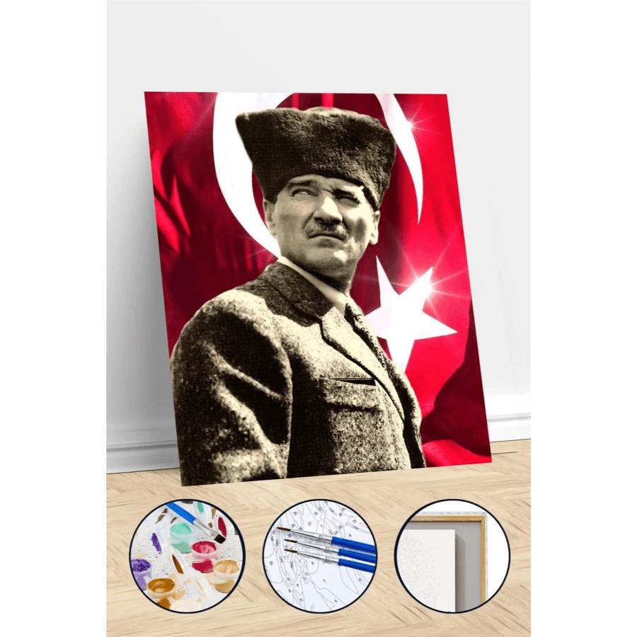 Atamız Sayılarla Boyama Seti