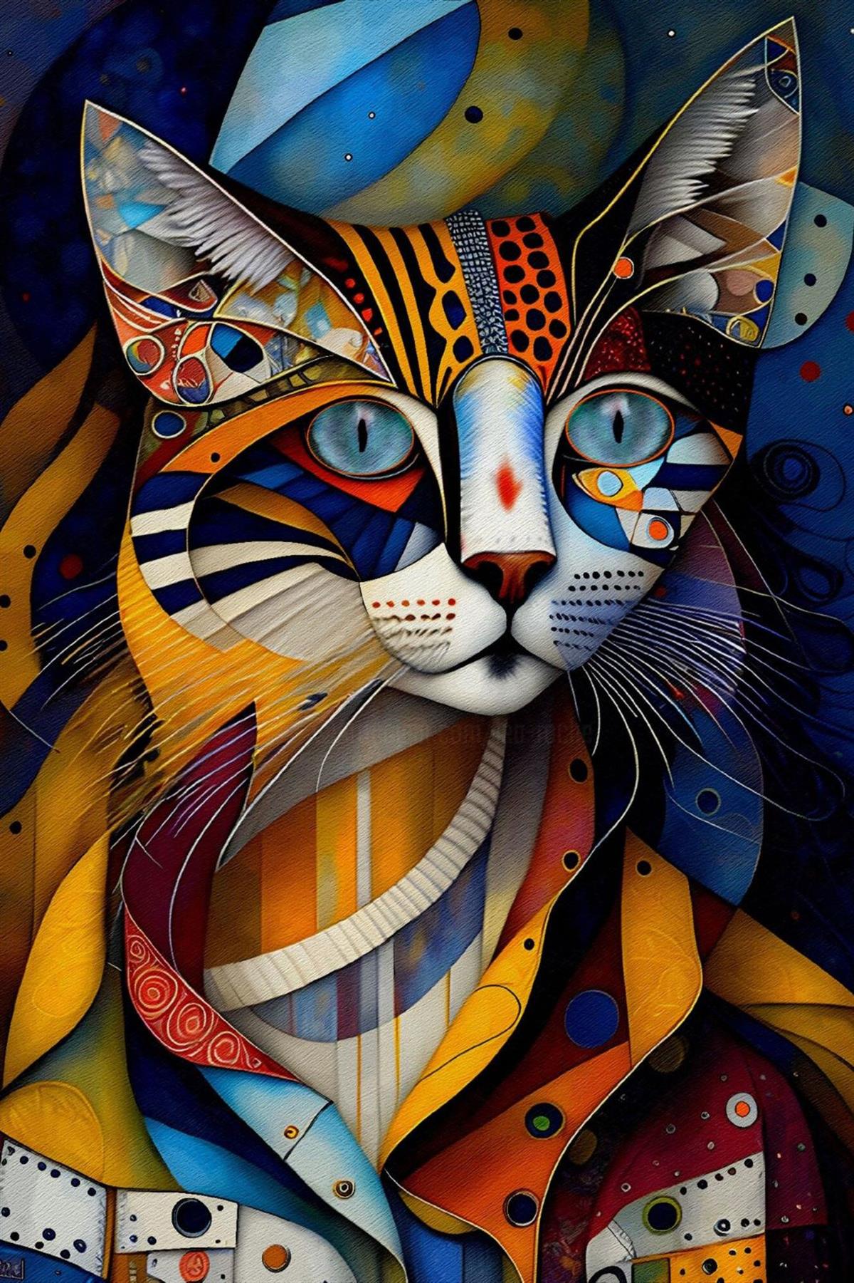 Artist Kedi Sayılarla Boyama Seti