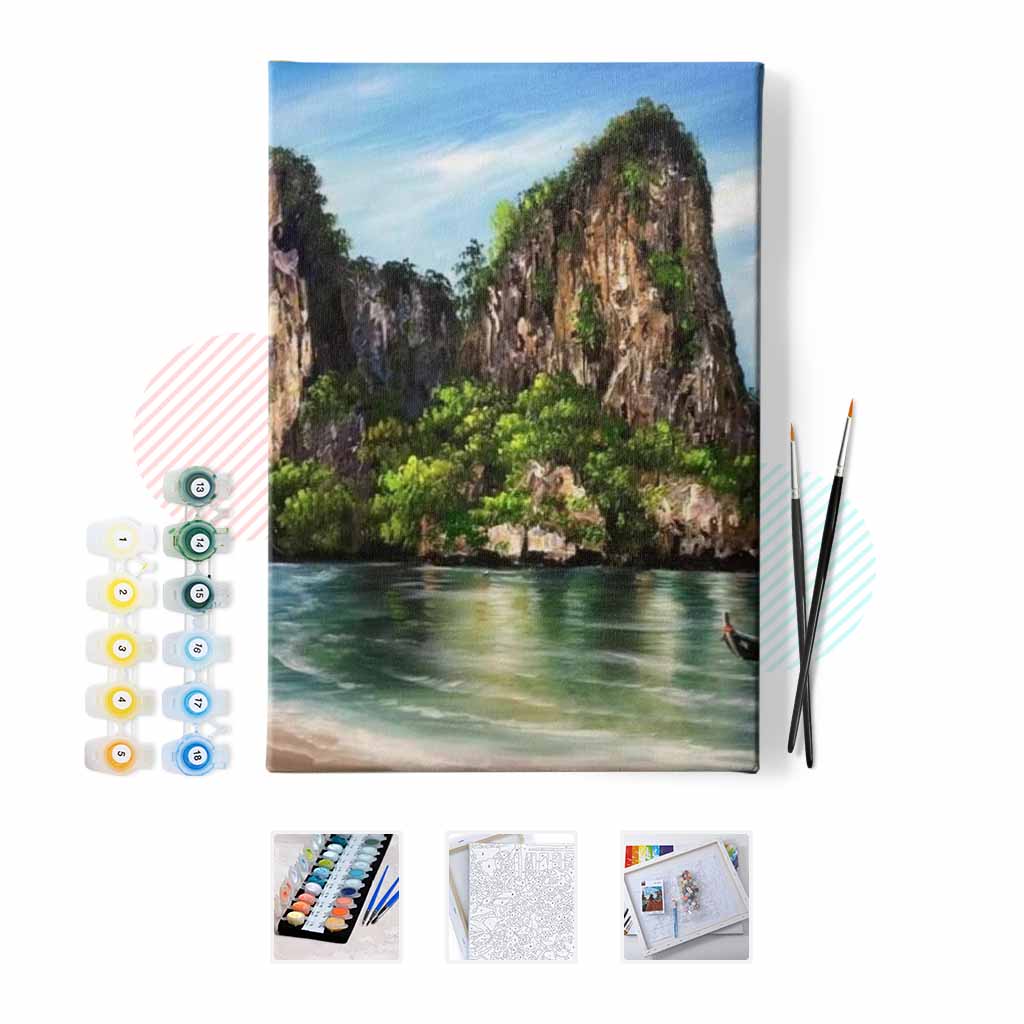 Rüya Gibi Sayılarla Boyama Seti Çerçeveli 40x50