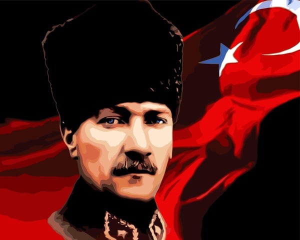Mustafa Kemal Atatürk  Sayılarla Boyama Seti