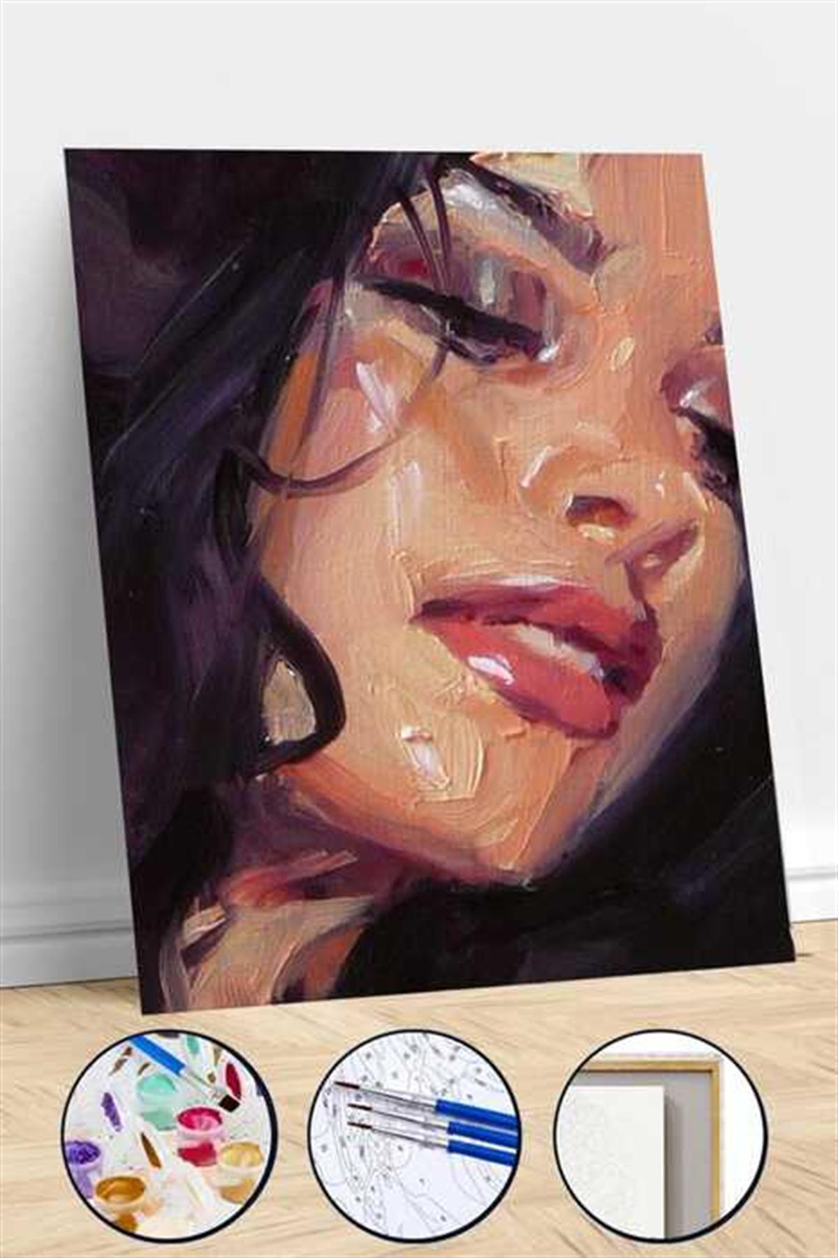 Güzel Kız Sayılarla Boyama Seti