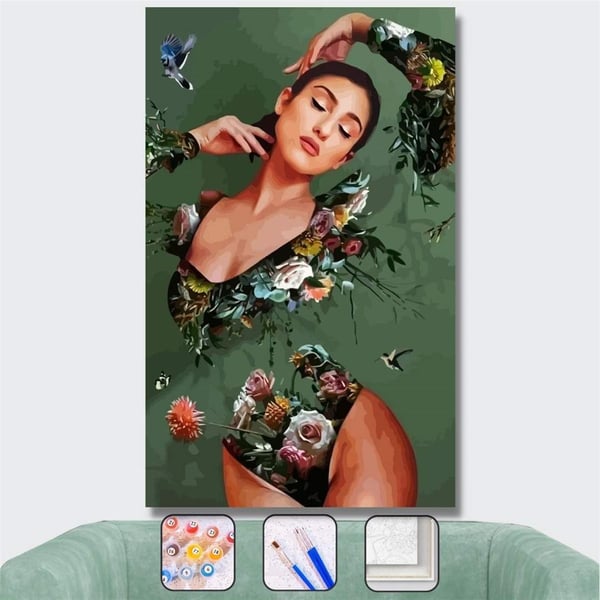 Kadının Doğası Sayılarla Boyama Seti