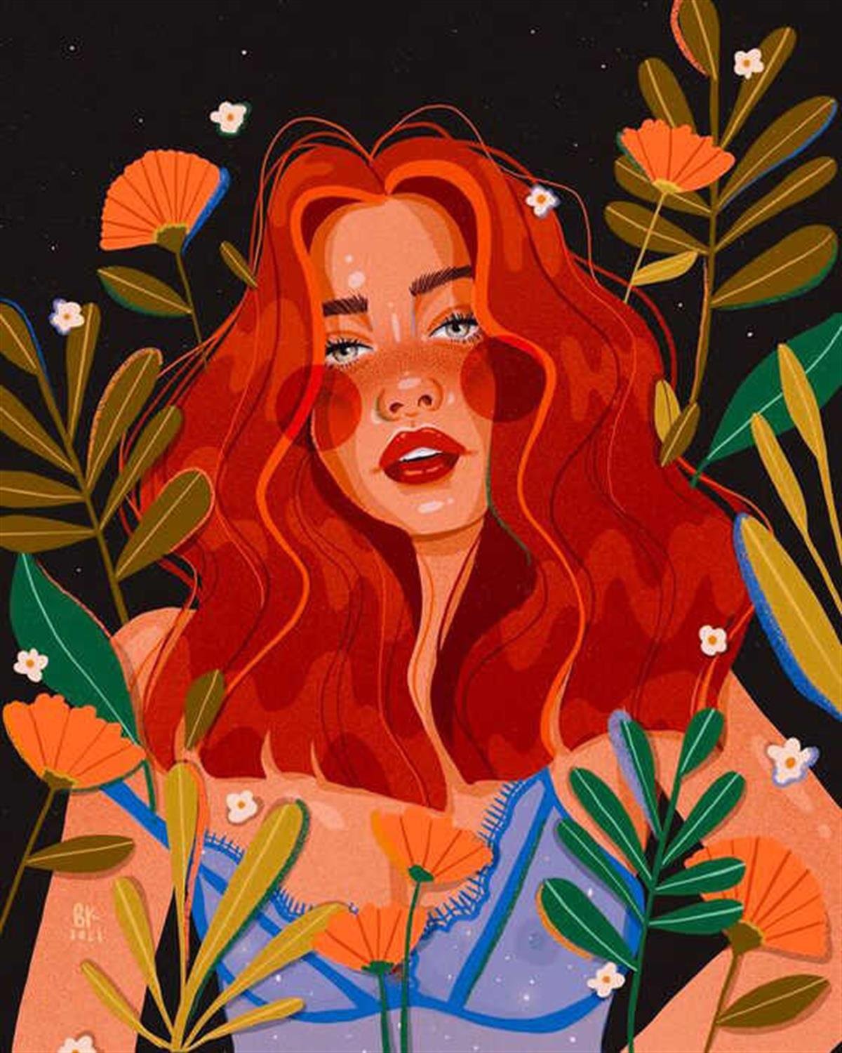 Renkli Kız Sayılarla Boyama Seti