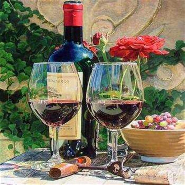 Şarap Keyfi Sayılarla Boyama Seti