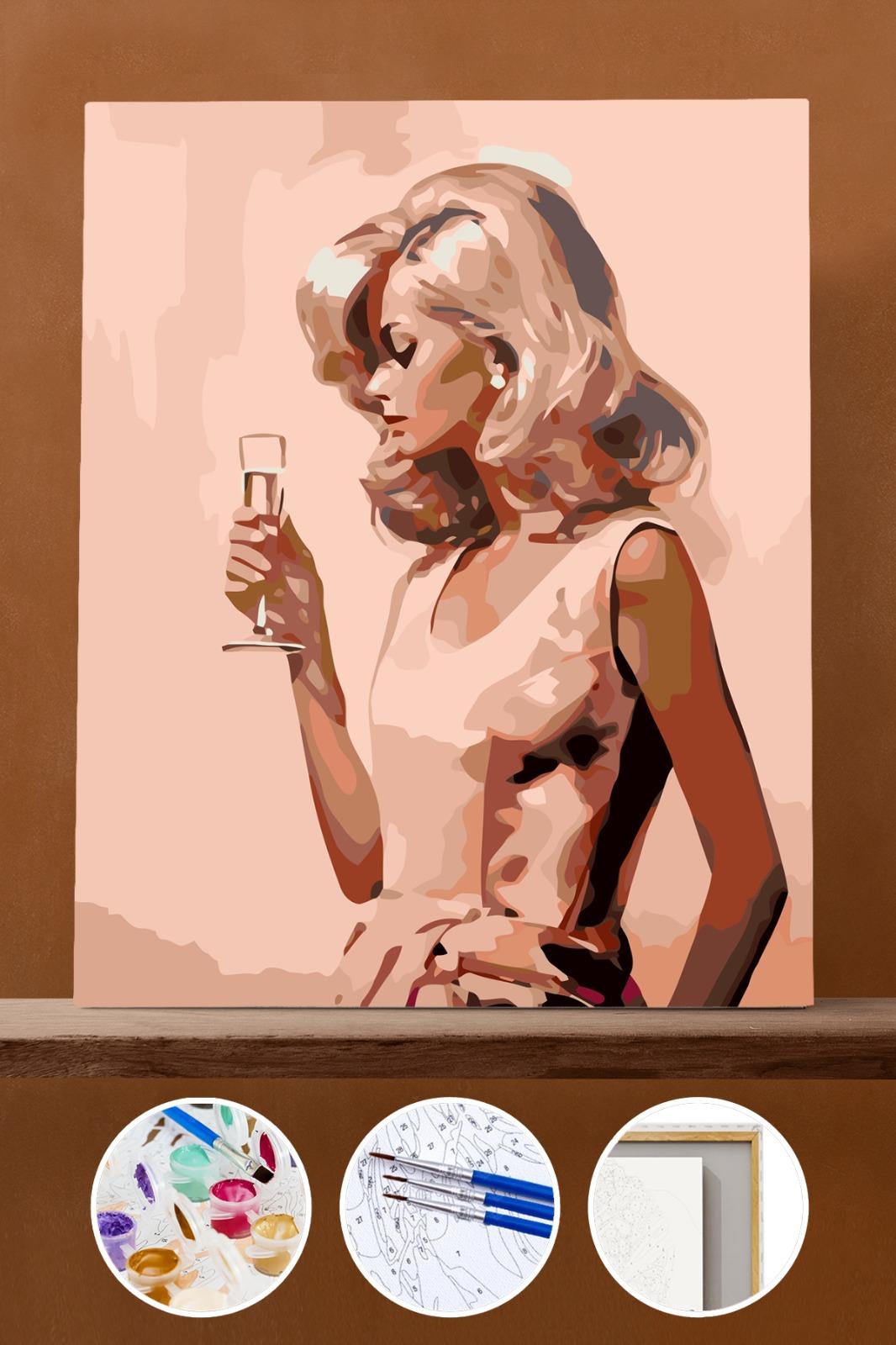 Şampanya   Sayılarla Boyama Seti