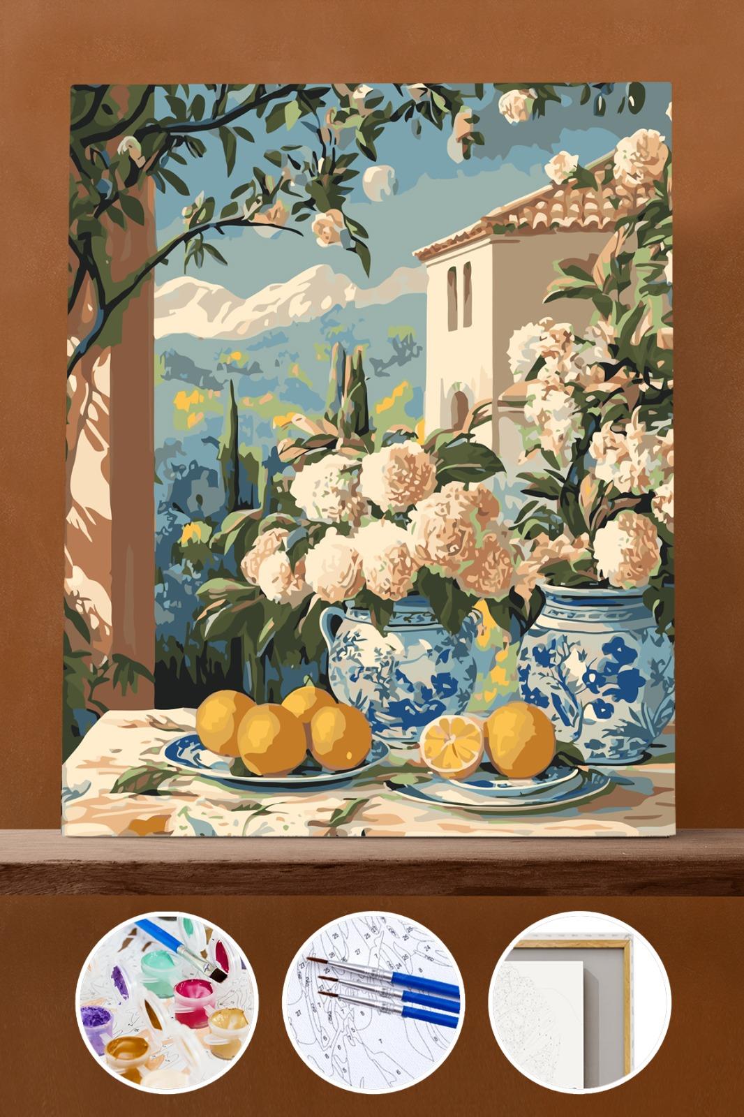 Vintage Manzara  Sayılarla Boyama Seti