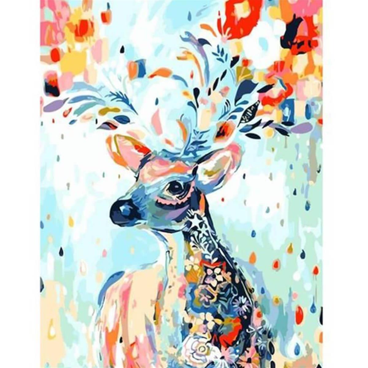 Mucize Geyik Sayılarla Boyama Seti 40x50cm