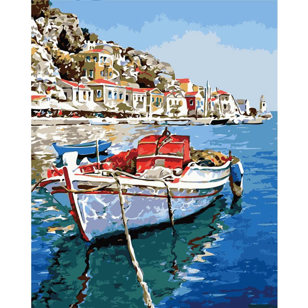 Egenin Mavi Suları Sayılarla Boyama Seti 40x50cm