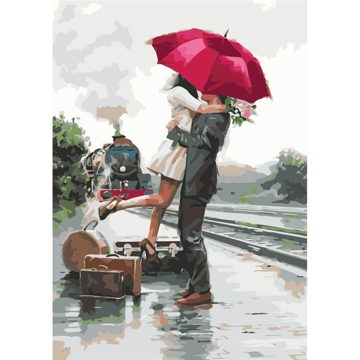 Elveda Romantizmi Sayılarla Boyama Seti 40x50cm