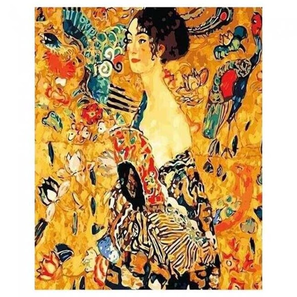 Gustav Klimt Genç Kadın Sayılarla Boyama Seti 40x50cm