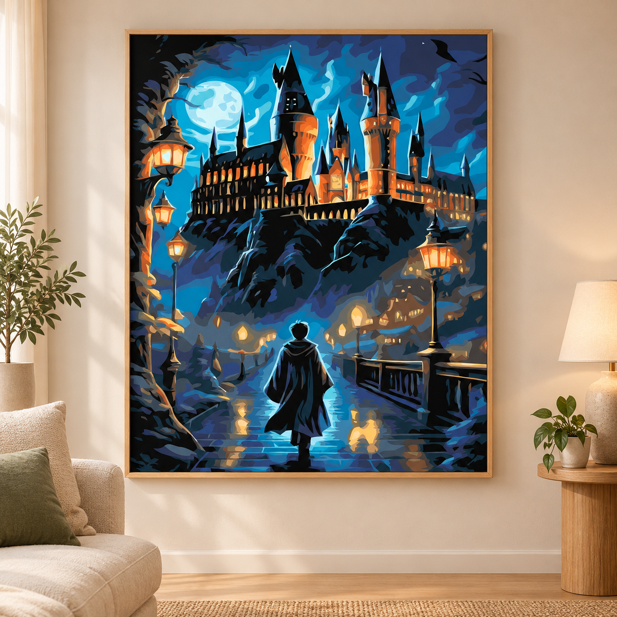 Ay Işığında Hogwarts Yolu Sayılarla Boyama Seti - Görsel 3
