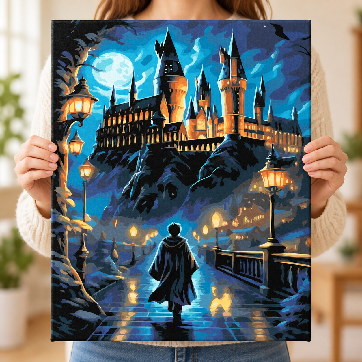 Ay Işığında Hogwarts Yolu Sayılarla Boyama Seti - Görsel 4