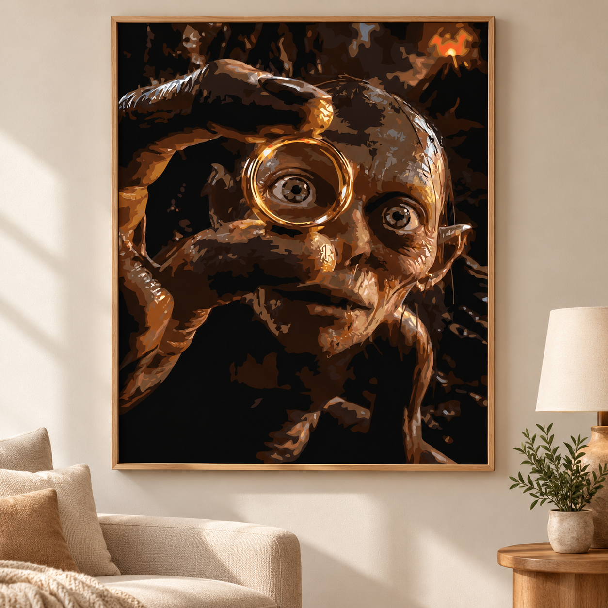 Karanlıktaki Gollum Sayılarla Boyama Seti - Görsel 3
