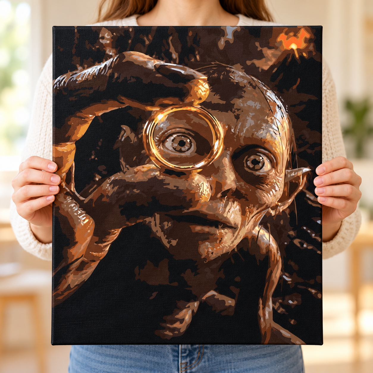 Karanlıktaki Gollum Sayılarla Boyama Seti - Görsel 4