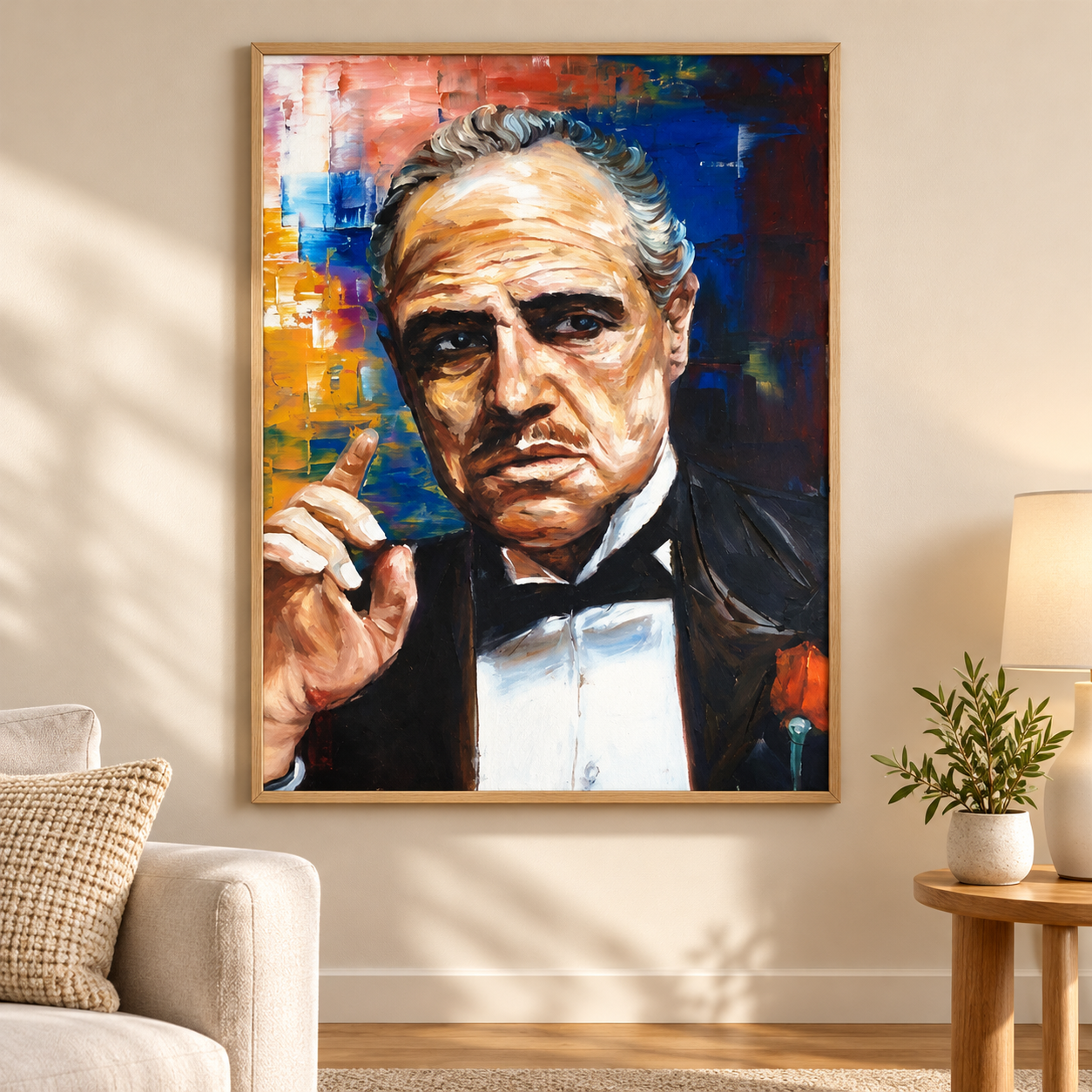 Godfather'ın Güçlü Portresi Sayılarla Boyama Seti - Görsel 3